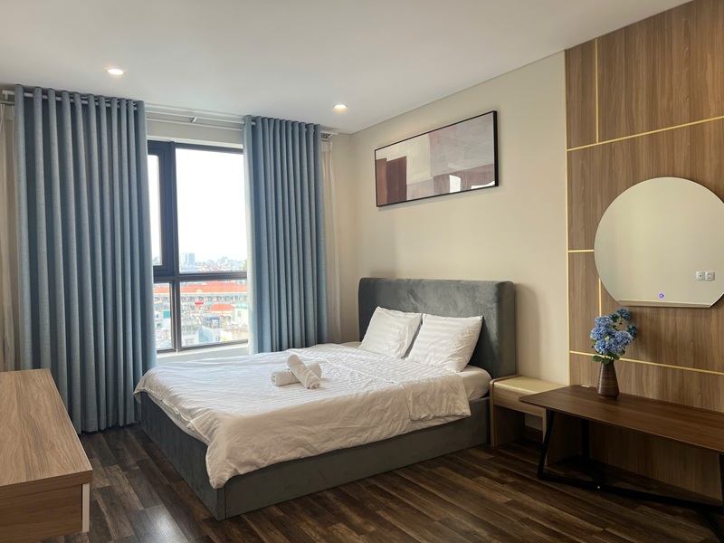 Ph&ograve;ng ngủ căn hộ 3 ph&ograve;ng ngủ dự &aacute;n H&agrave; Đ&ocirc; Centrosa
